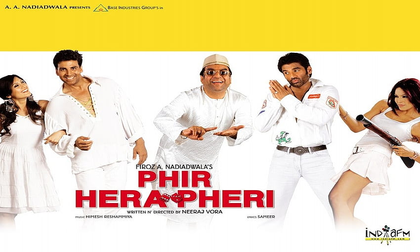 Galleria: Phir Hera Pheri - Film completo di Bollywood, alta qualità Sfondo HD
