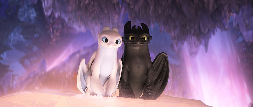 Casal de dragões, Como Treinar o Seu Dragão, filme, 2019 papel de parede HD