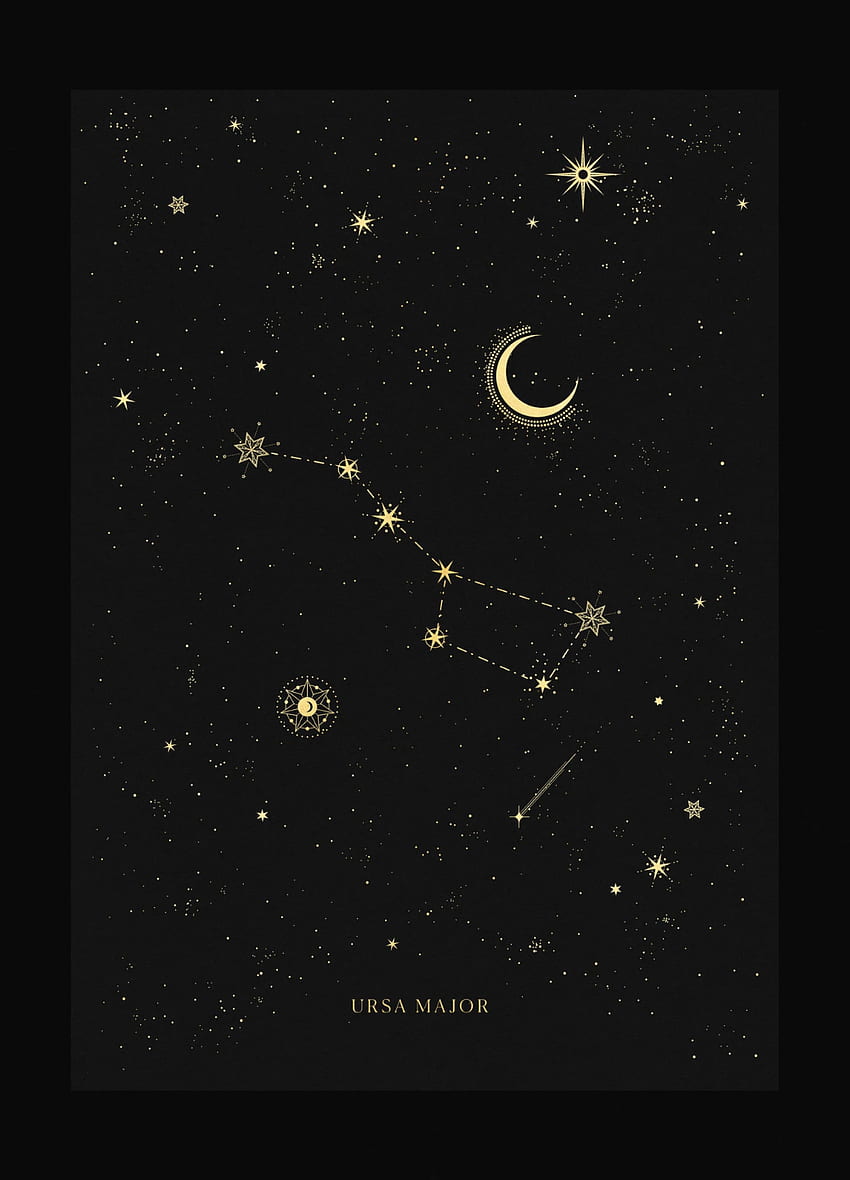Constelación de la Osa Mayor en 2020. Constelación de la Osa Mayor, Arte de constelaciones, Osa Mayor, Constelación de Libra fondo de pantalla del teléfono