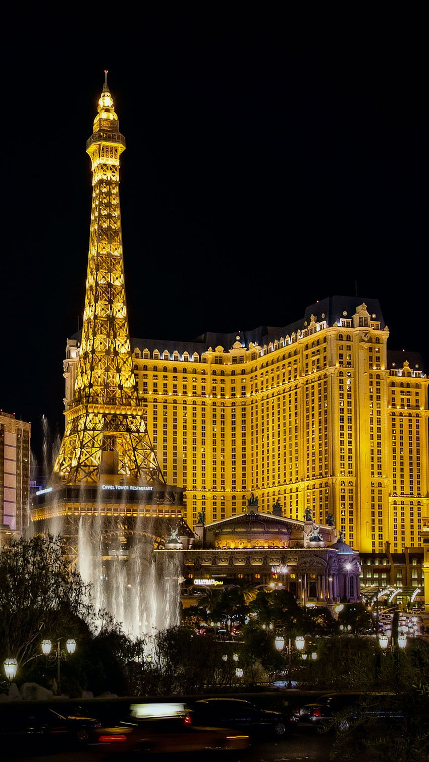 Las Vegas Eiffel iPhone 3 Parallax Las Vegas - Paris Hotel Dan Kasino - - wallpaper ponsel HD