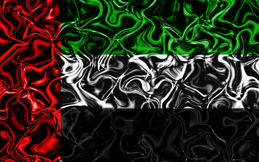 Premium Photo | United arab emirates flag, with waving fabric texture