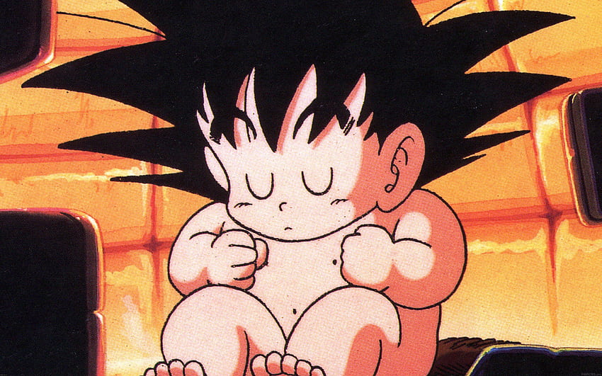 Baby goku illust dragon ball character cute . HD wallpaper | Pxfuel