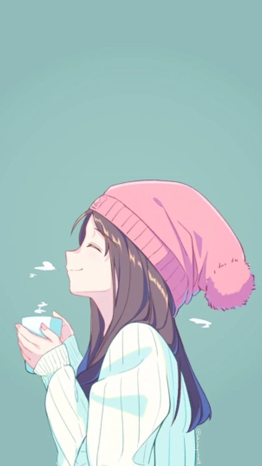 iPhone Anime Girl, Chill Girl HD phone wallpaper