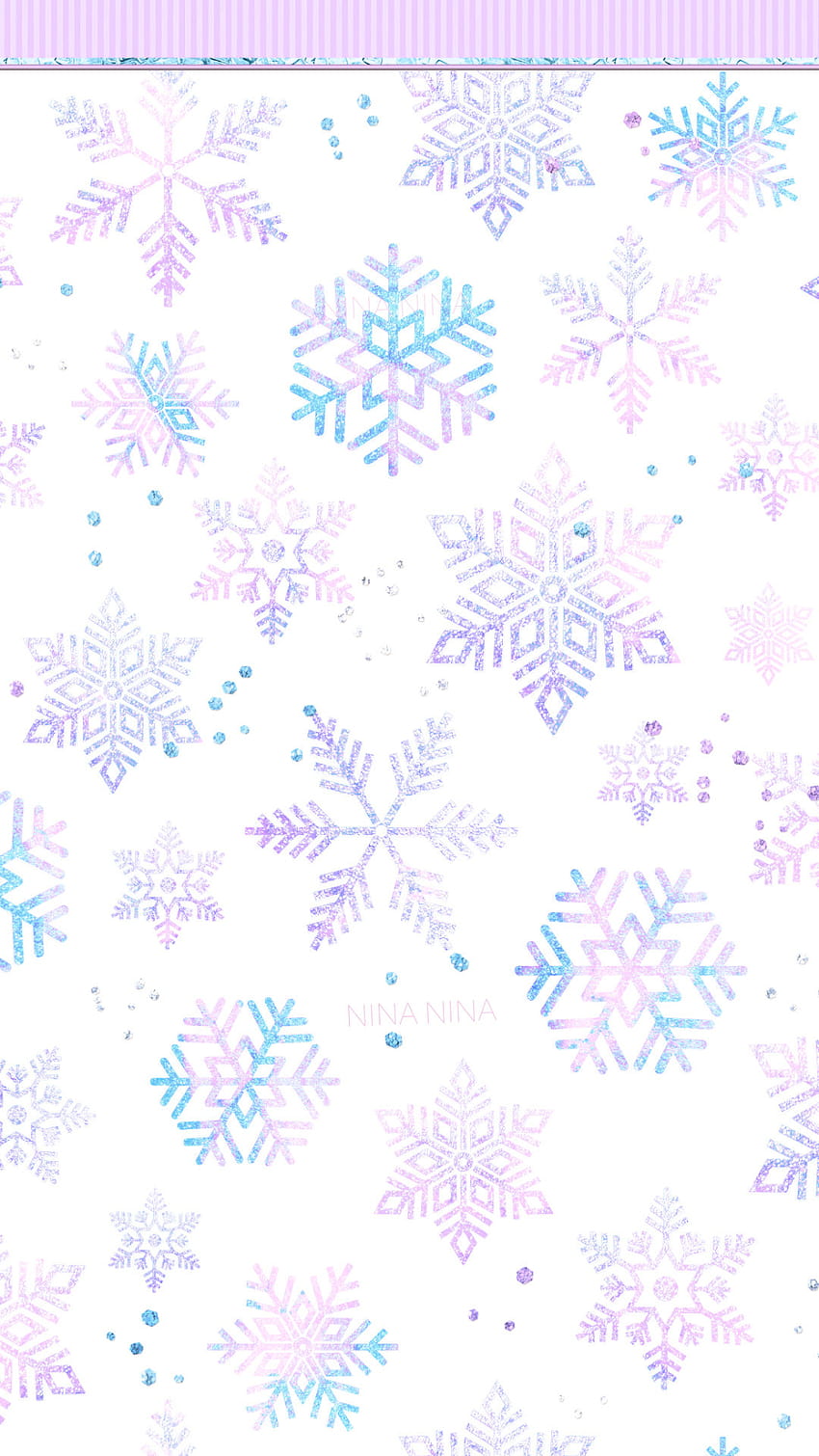 Papiers numériques de flocons de neige aquarelle, motif sans couture de neige scintillante, hiver irisé, tissu de cristaux de glace, planificateur de scrapbooking, étincelle, en 2021. Flocon de neige, hiver, iphone noël Fond d'écran de téléphone HD