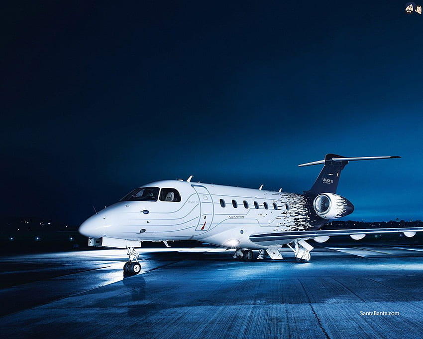 Legacy 500 private jet for charter services HD wallpaper