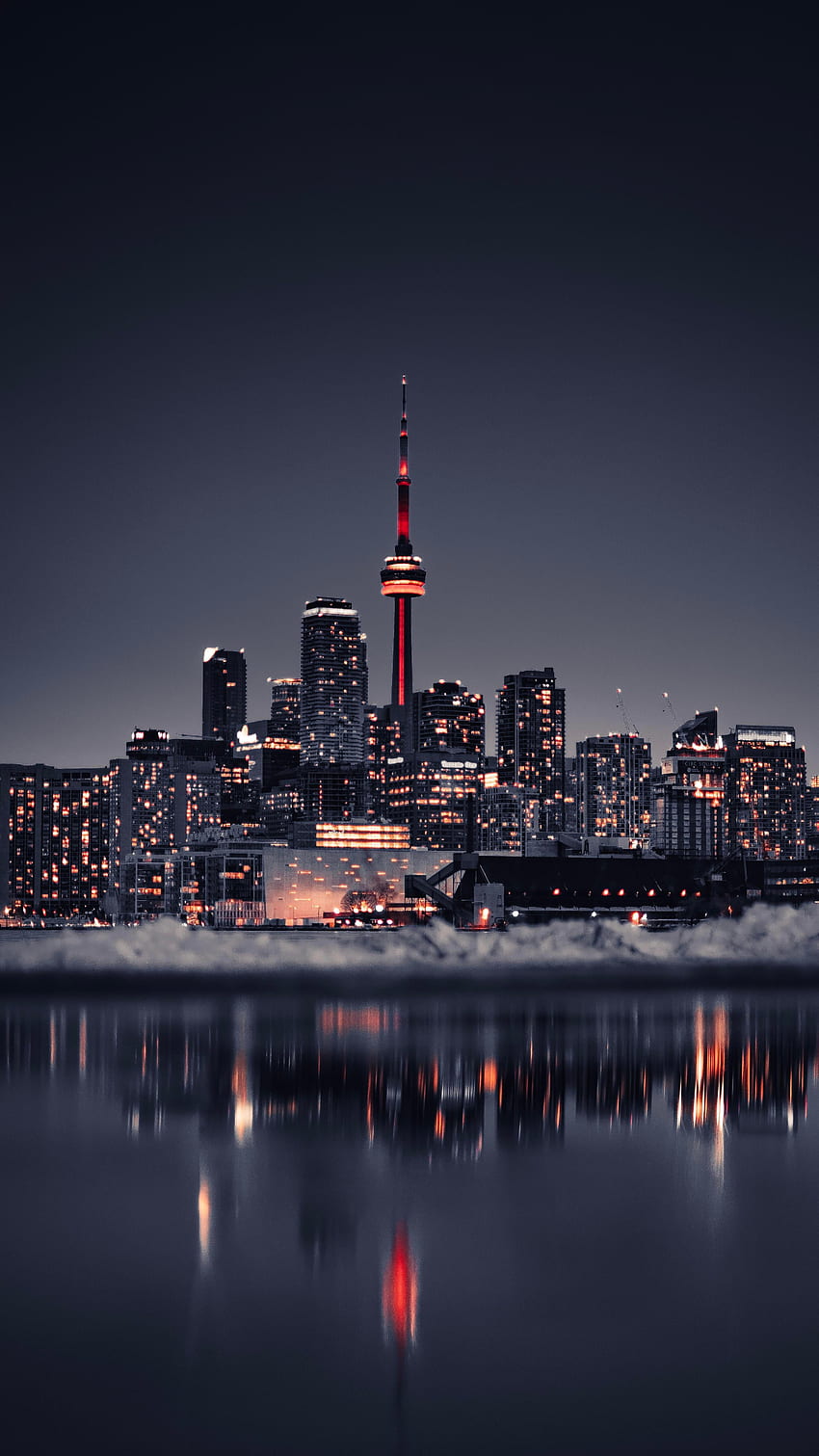 Toronto, la notte di Toronto Sfondo del telefono HD