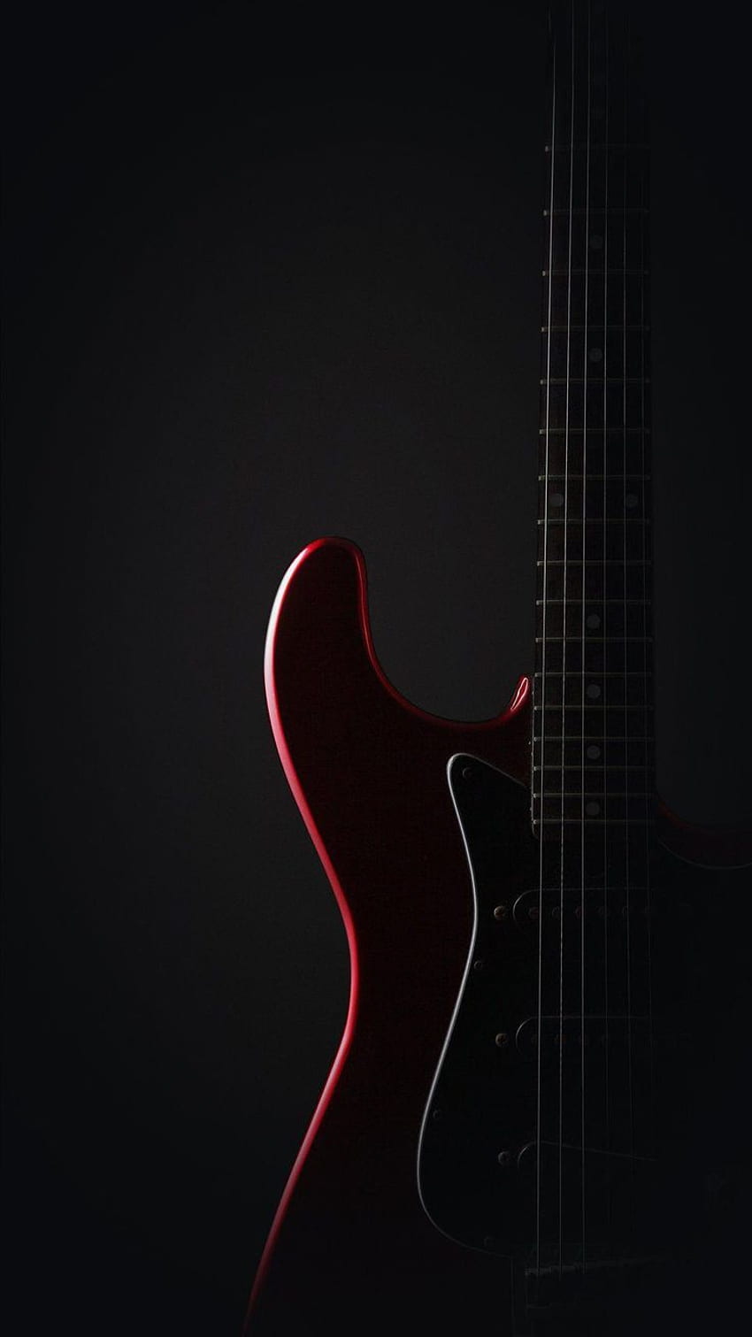 Gitárok, Pengetők, Schwarze Gitarre HD-Handy-Hintergrundbild