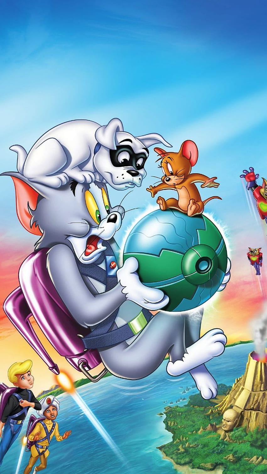 Tom y Jerry, comedia de dibujos animados fondo de pantalla del teléfono