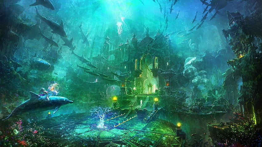 Anime Underwater Background Images, HD Pictures and Wallpaper For Free  Download | Pngtree