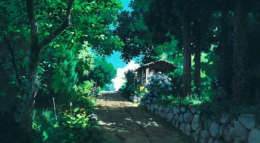 Kolekcjoner Ghibli: „Tęsknię za wsią” Sztuka dopiero wczoraj (1991) Kierownictwo artystyczne Kazuo Oga ”. Studio Ghibli, dekoracje anime, grafika Ghibli Tapeta HD