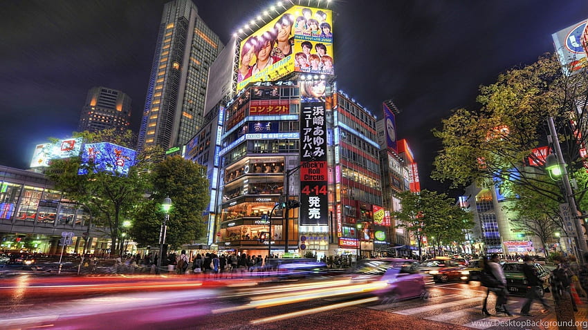 Mean Streets, Tokyo, Japan, Japan, Night, Japanese Dual Screen วอลล์เปเปอร์ HD