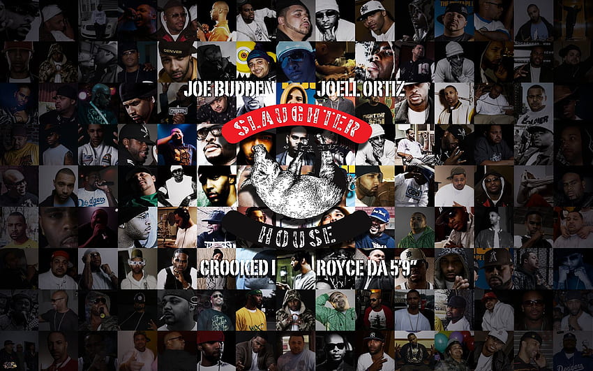 Slaughterhouse Rap Group Logo, Rappers Collage HD wallpaper