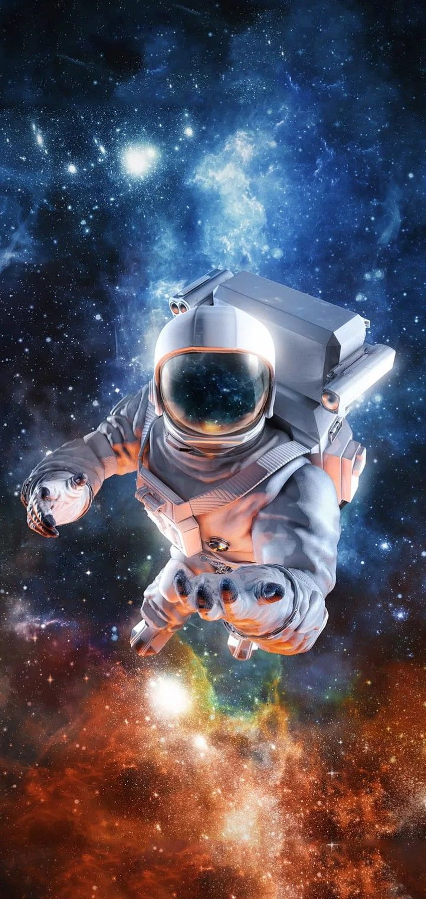 astronauta. Sztuka astronautów, astronauta, sztuka kosmiczna, astronauta Tapeta na telefon HD
