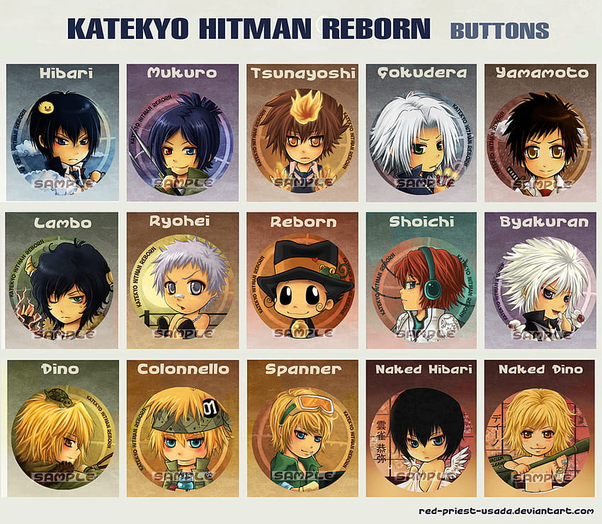 Chibi Buttons!!!! ^_^, ive got chibi buttons, vongola, chibi, katekyo hitman reborn HD wallpaper