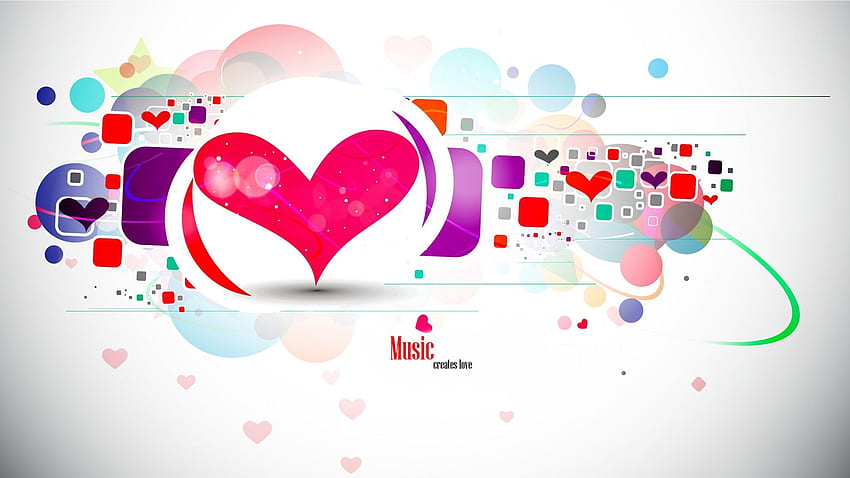 I Love Music Vector - - HD wallpaper