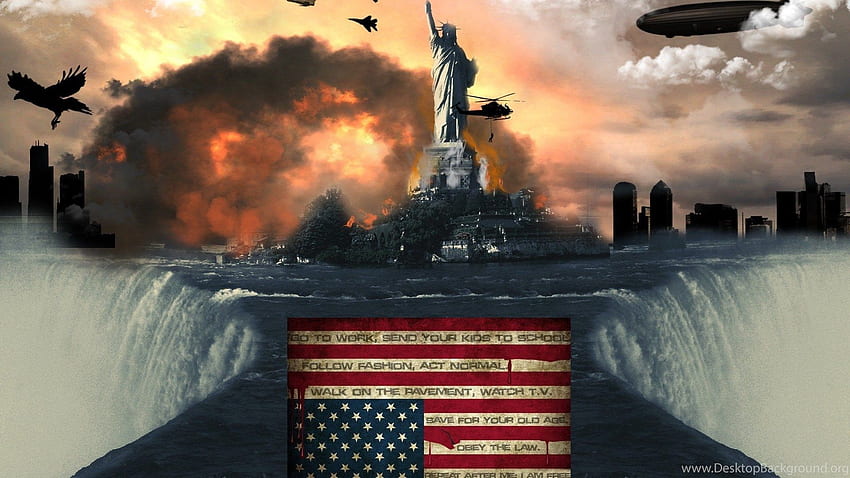 American Flag Bald Eagle Background HD wallpaper