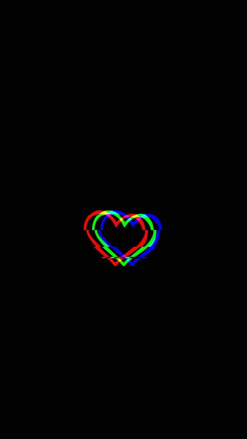 Glitched Heart - wallpaper ponsel HD