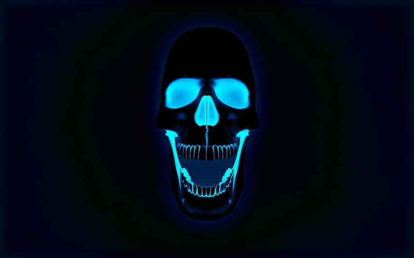 Dark Skull Dark Skull, Black and Gold Skull HD wallpaper