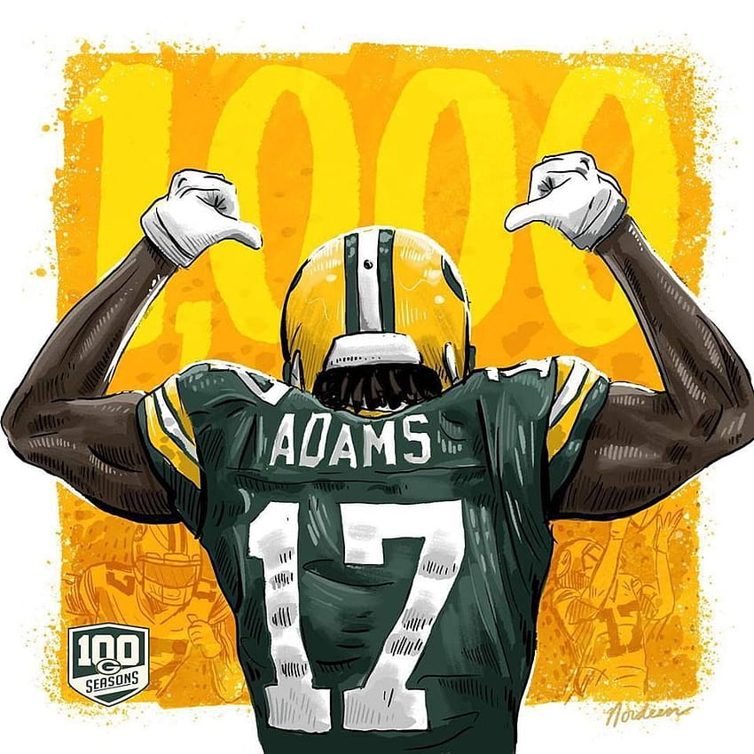 Davante Adams Goes Over The 1,000 Yard Mark For The First Time In His Career. HD phone wallpaper