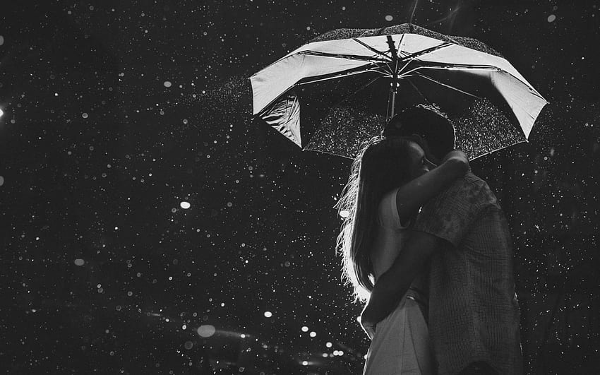 Love Couple In Rain - HD wallpaper