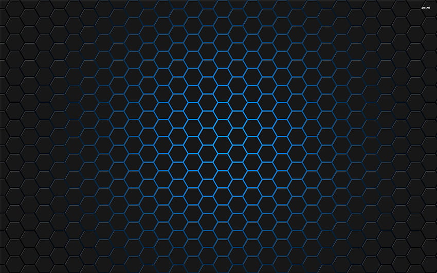 Hexagon Pattern, Dark Hexagon HD wallpaper