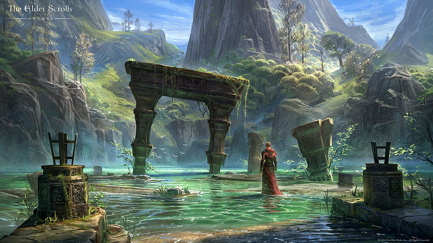 エルダー スクロール III Morrowind 背景。 Fantasy concept art, ファンタジーアートの風景, コンセプトアートの世界 高画質の壁紙