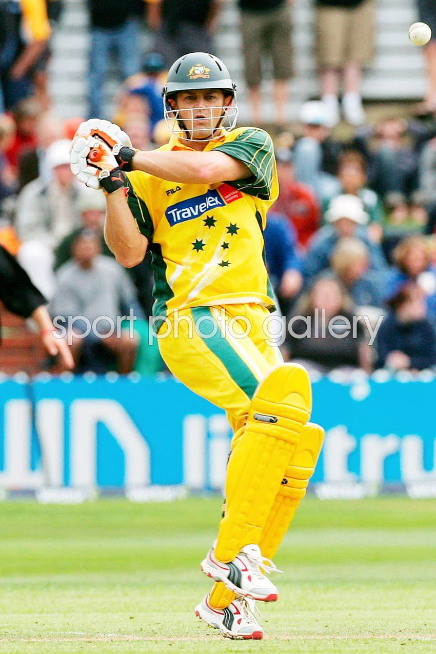 One Day Cricket Print. Cricket Posters, Adam Gilchrist HD phone wallpaper