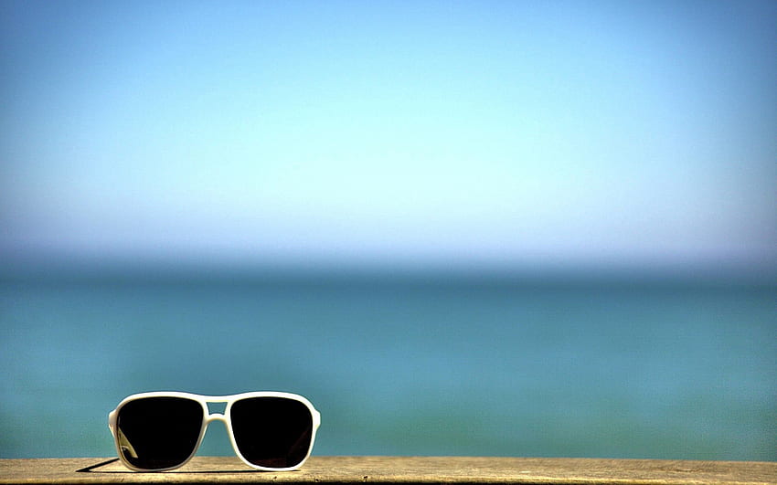 Background, Sky, Minimalism, Sunglasses HD wallpaper