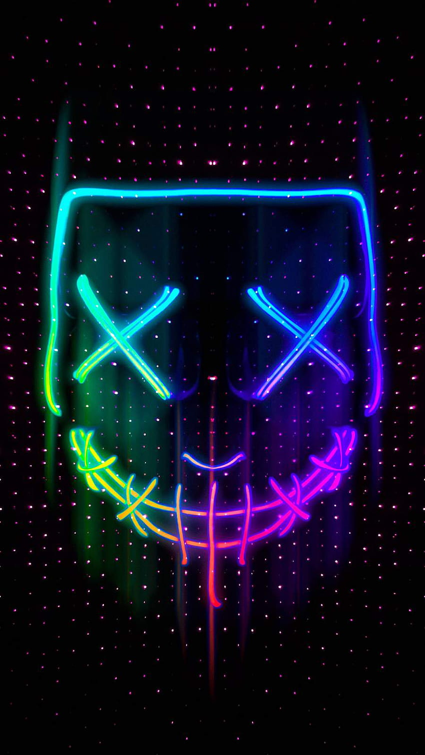 Neon Mask IPhone - IPhone : iPhone, Neon Face Mask HD phone wallpaper