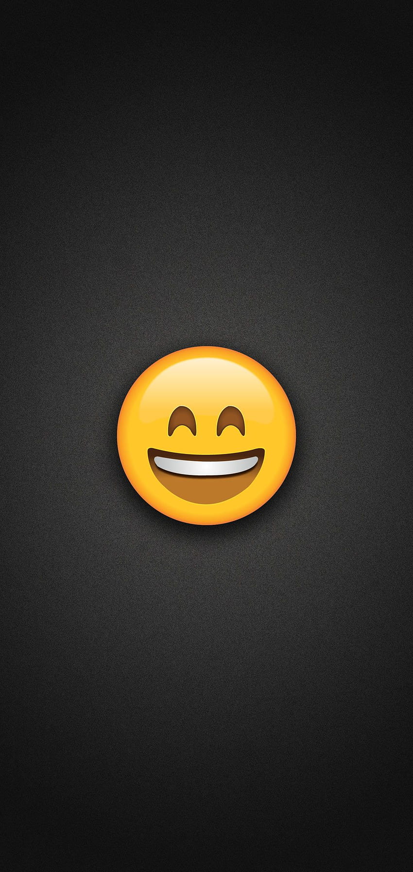 Emoji sorridente con telefono con occhi sorridenti, Smile Emoji Sfondo del telefono HD
