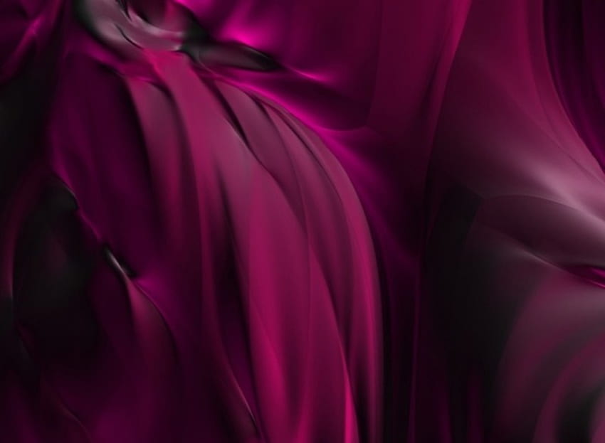 Magenta Softness, draping magenta, abstract HD wallpaper