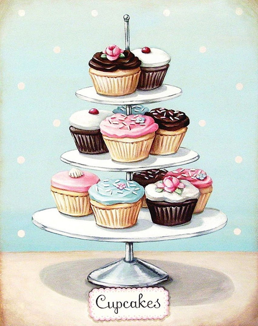 Poster Para Imprimir Cozinha (840×1058). Pôster, Realistic Cupcake Cute HD phone wallpaper