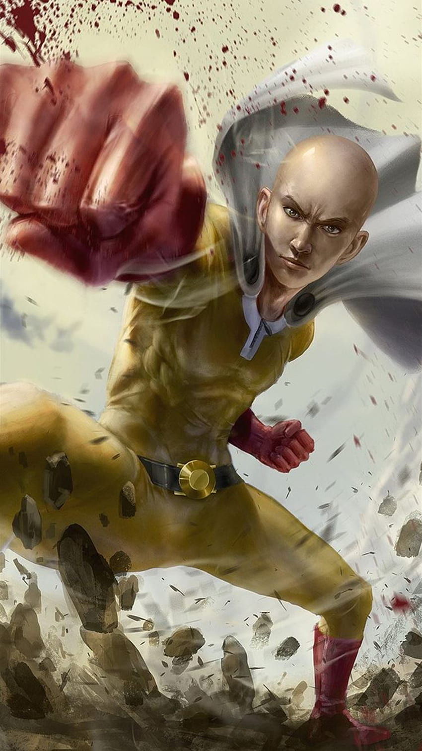 Anime One-Punch Man, Saitama (One-Punch Man), 1536x2048 Phone HD