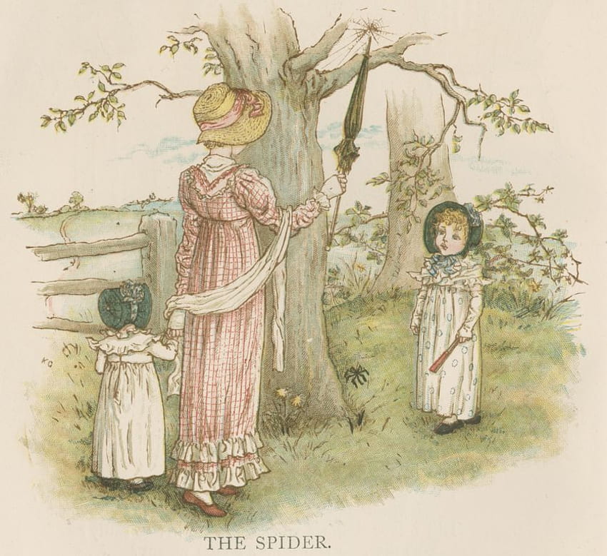 Kate Greenaway., childrens book, victorian, illustration HD wallpaper