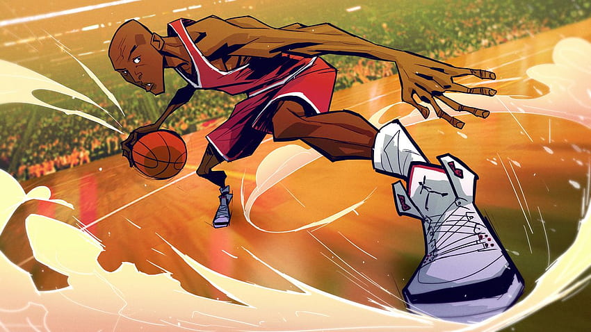 Michael Jordan Style Mock Up, Michael Jordan Cartoon HD wallpaper