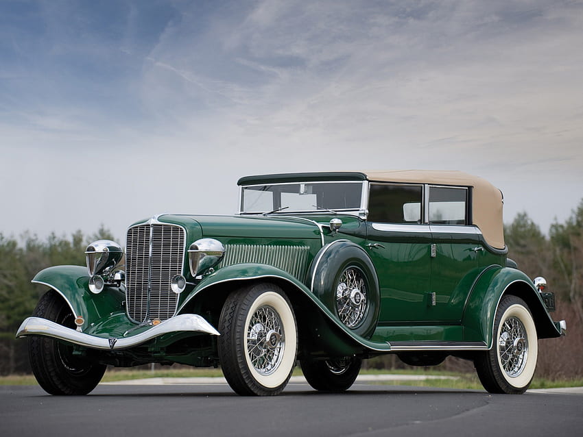 1934 Auburn Twelve Phaeton Sedan, klasik, araba, fayton, eski, sedan, antika, 1934, nostaljik, 34, kumral, on iki HD duvar kağıdı