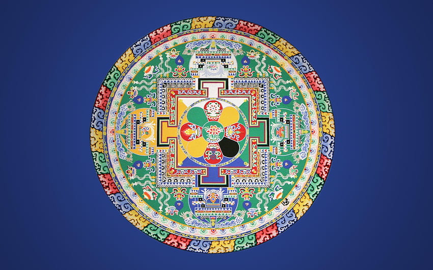 Mandala budista, arte tibetano fondo de pantalla