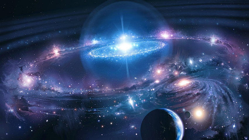 Quasare - Kunst. Sci-Fi, Black Hole Quasar HD-Hintergrundbild