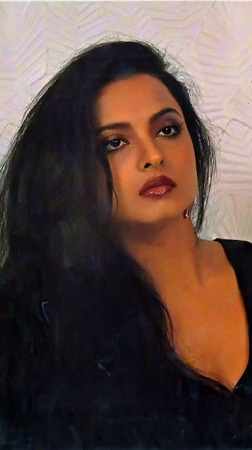 Rekha, Bollywood-Königin, Jahrgang HD-Handy-Hintergrundbild