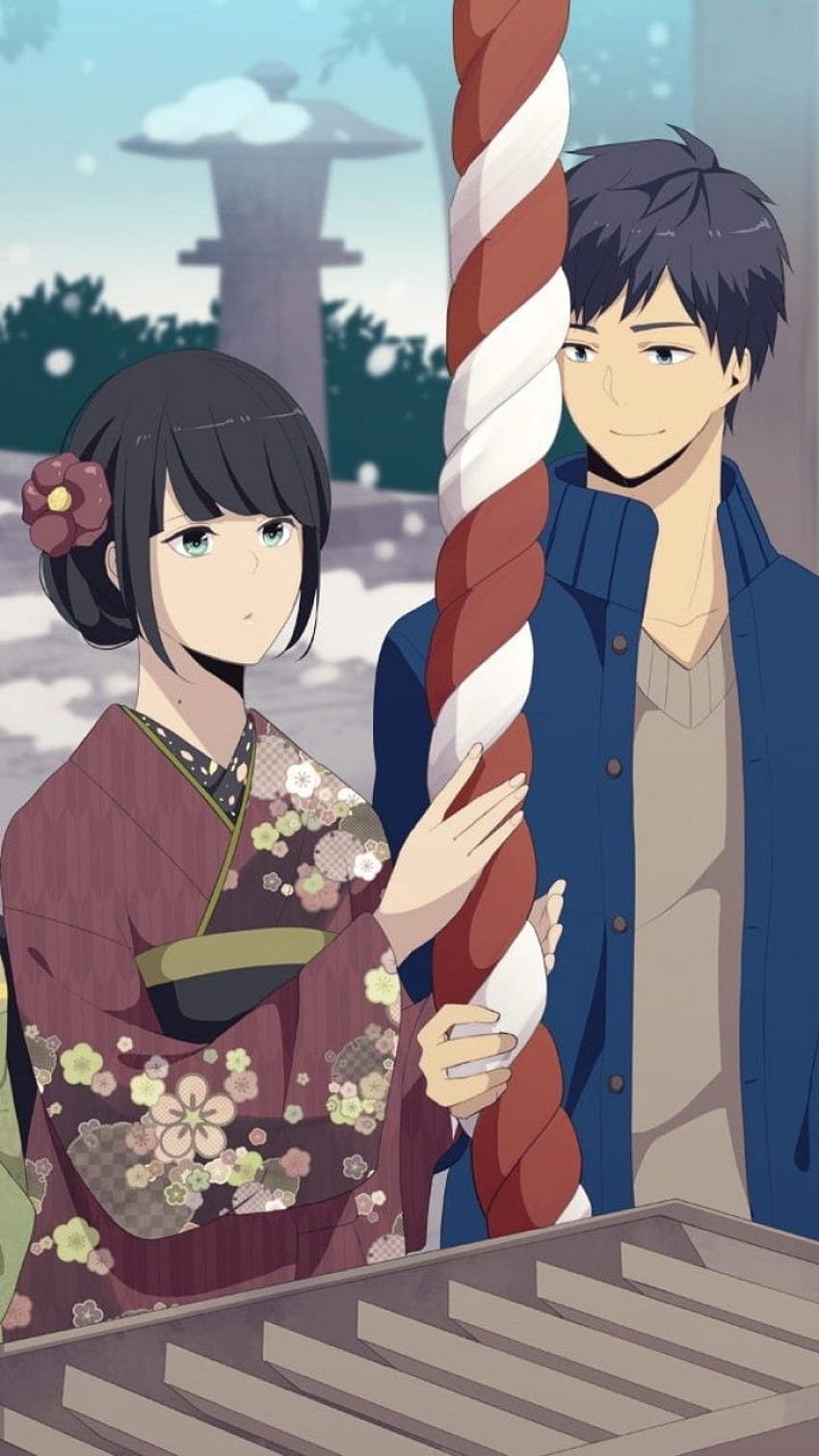 ReLIFE Kaizaki Arata Hishiro Chizuru Festival Yukata Kariu Rena For Galaxy S3 Galaxy Note