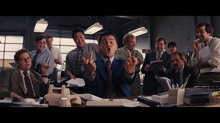 DiCaprio w Wilku z Wall Street. Wall Street, Wilk z muru, Wilk z filmu Wall Street Tapeta HD