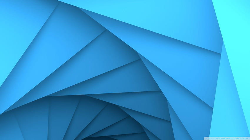 Traço de geometria, geométrico azul papel de parede HD