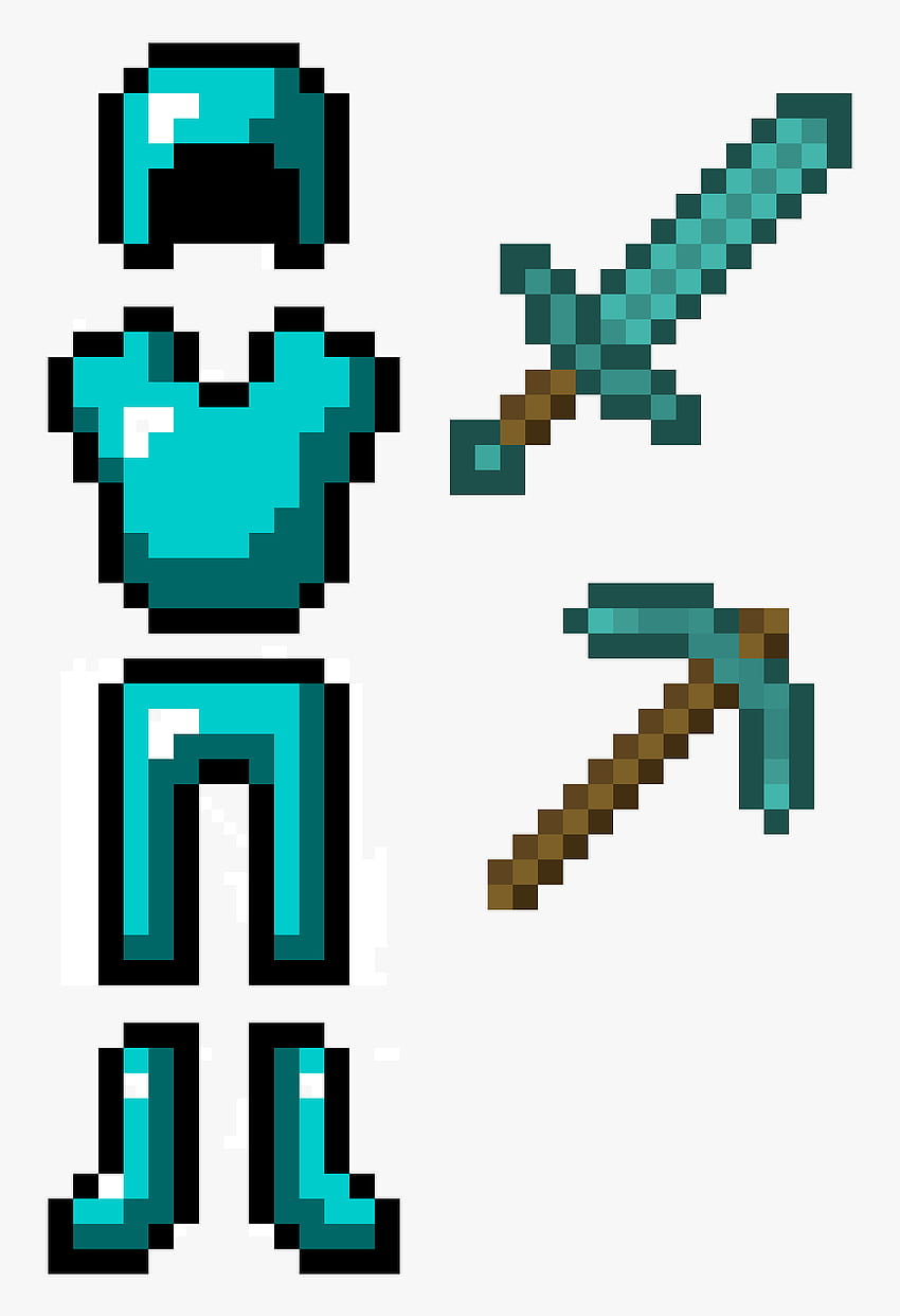 Épée de diamant Minecraft, Png, armure de diamant Minecraft Fond d'écran de téléphone HD