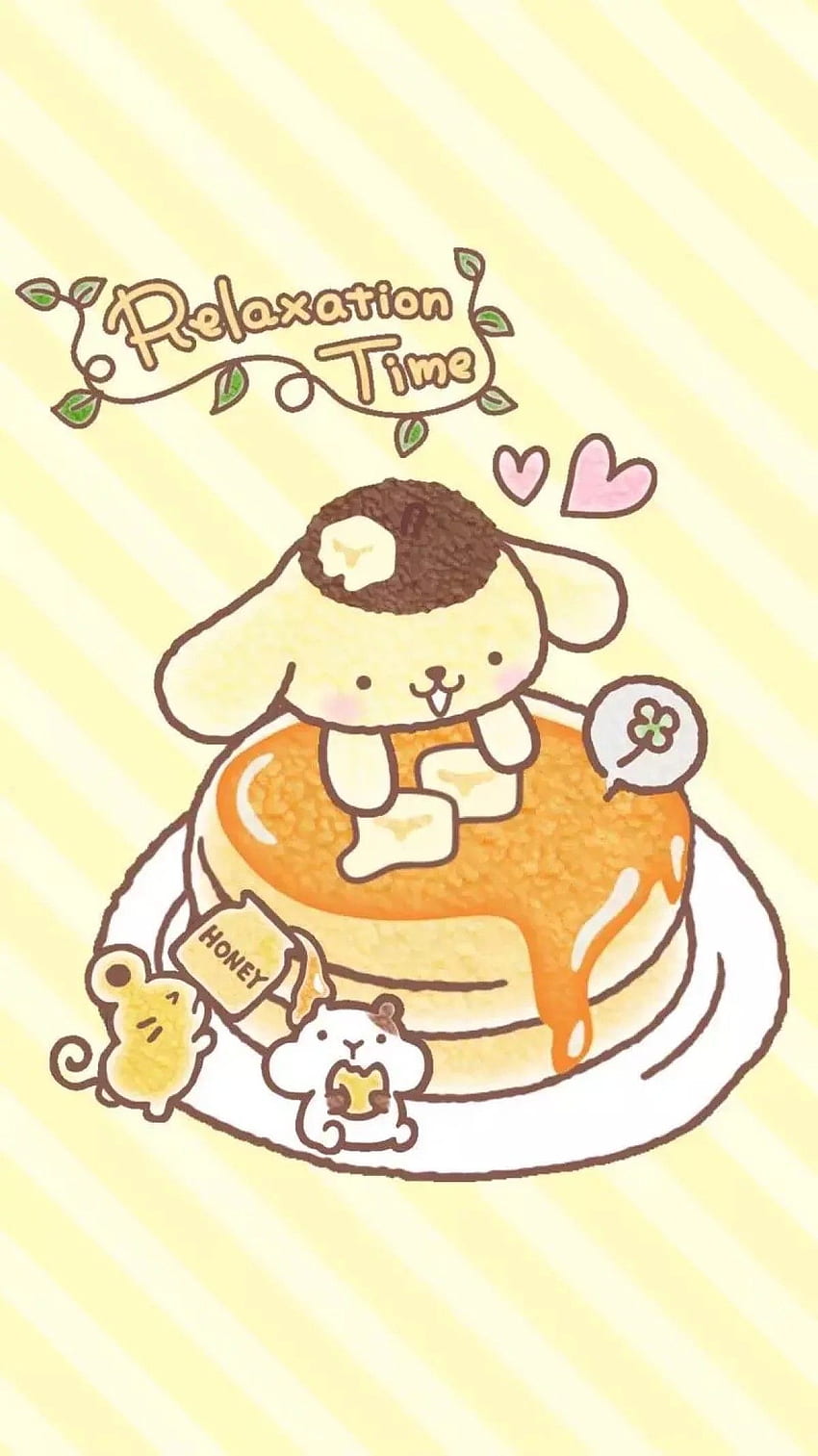 Sanrio Pom Pom Purin and Macaron . Cute drawings, iphone cute, Kawaii, Pompompurin HD phone wallpaper