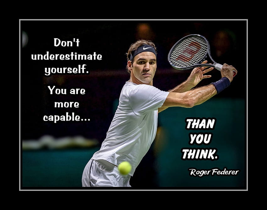 Цитати за тенис на Роджър Федерер (Страница 1) HD тапет