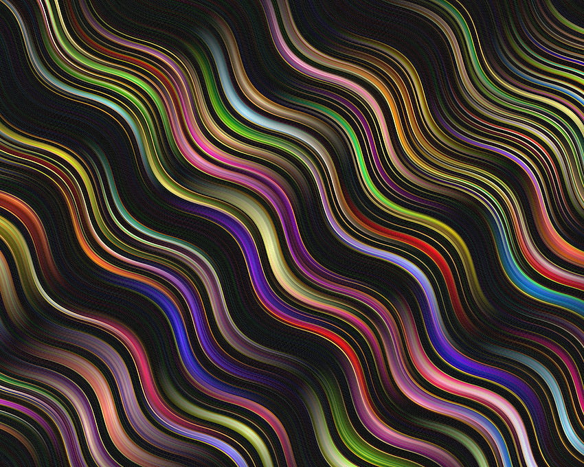 Abstract, Lines, Wavy, Illusion, Prismatic HD wallpaper