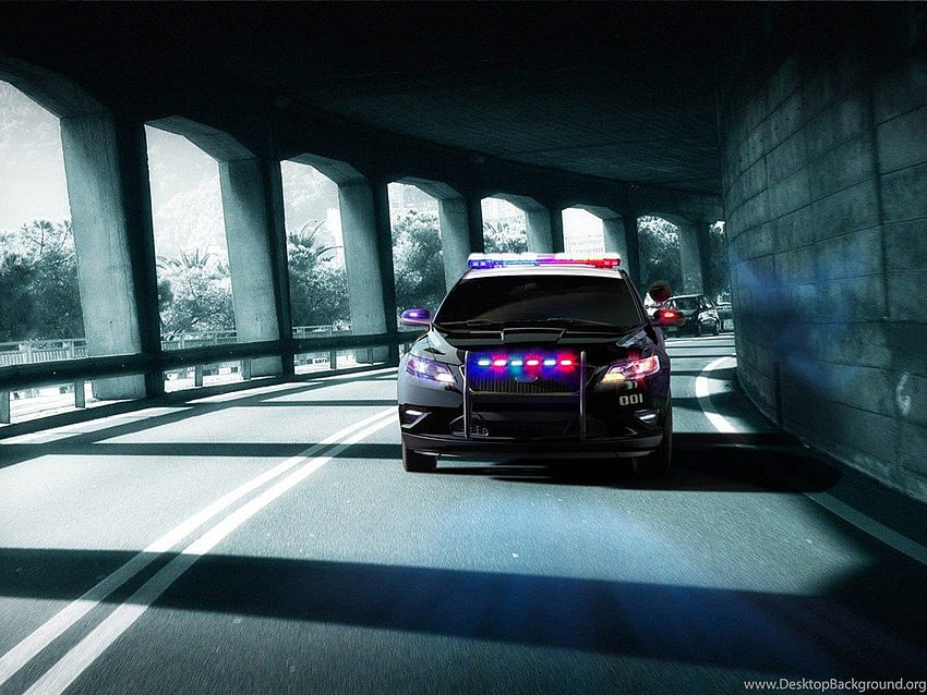 Background Mobil Polisi Keren Wallpaper HD