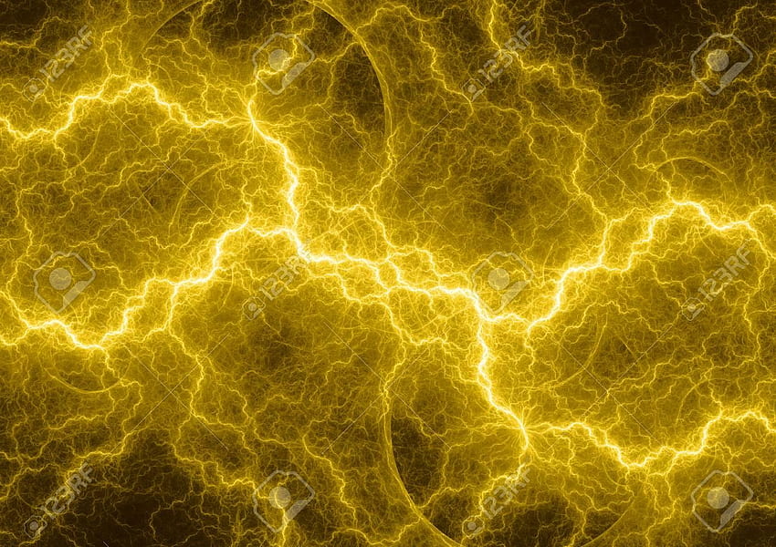 Eléctrico amarillo, relámpago dorado fondo de pantalla