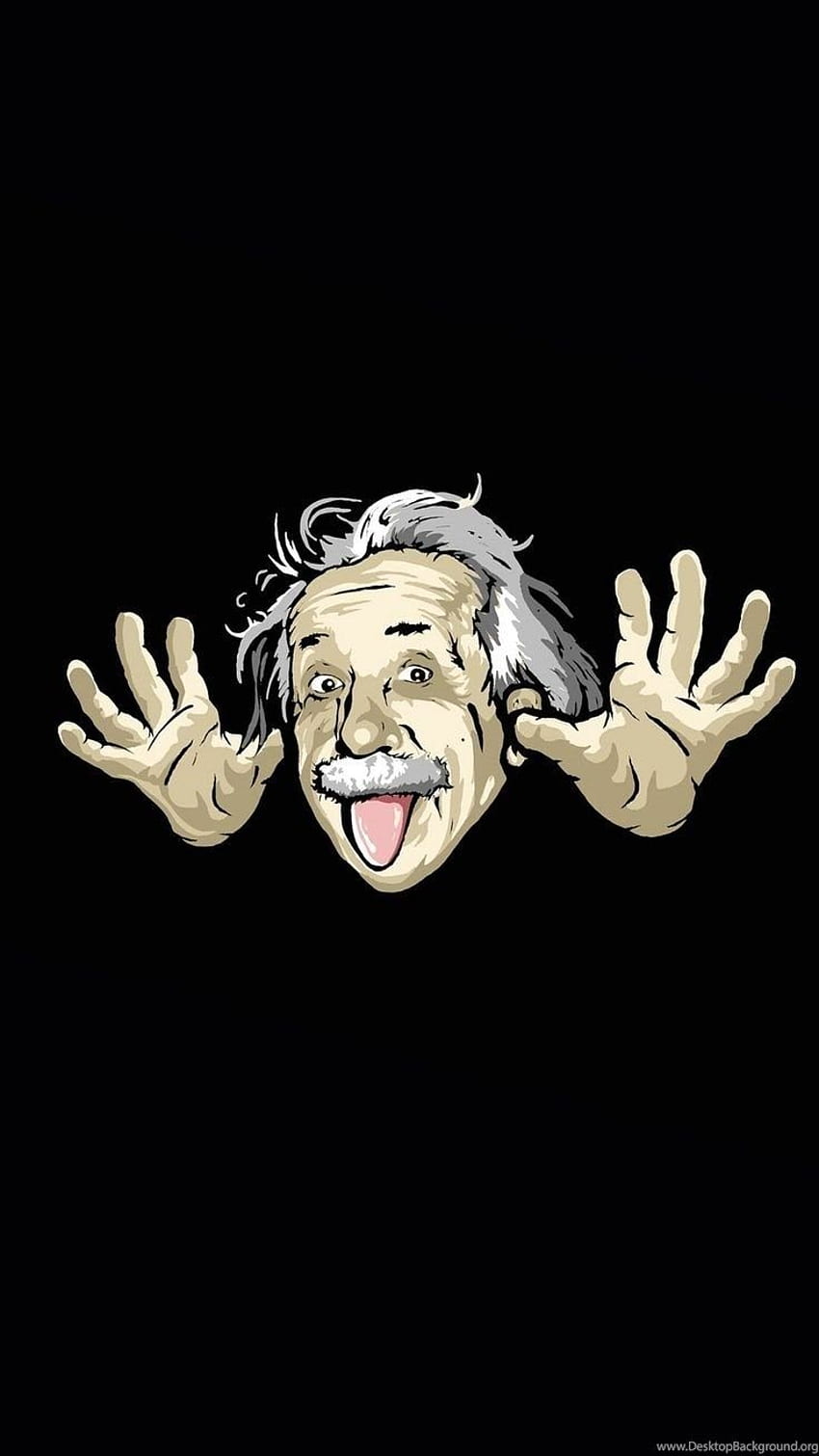Cheeky Einstein. Cute Funny Cartoon iPhone ! Repin HD phone wallpaper |  Pxfuel