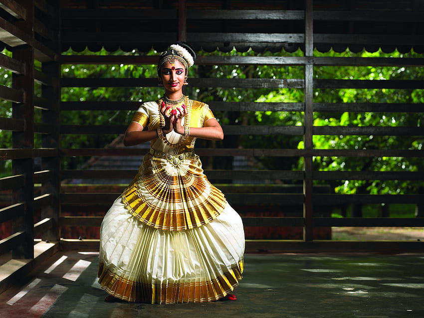 Performans sanatları. Kerala, Mohiniyattam HD duvar kağıdı